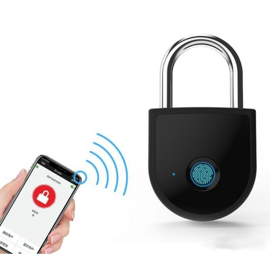 S10 Bluetooth APP Fingerprint Unlock Smart Keyless Lock Waterproof Anti Theft Security for Door Luggage Case Bag