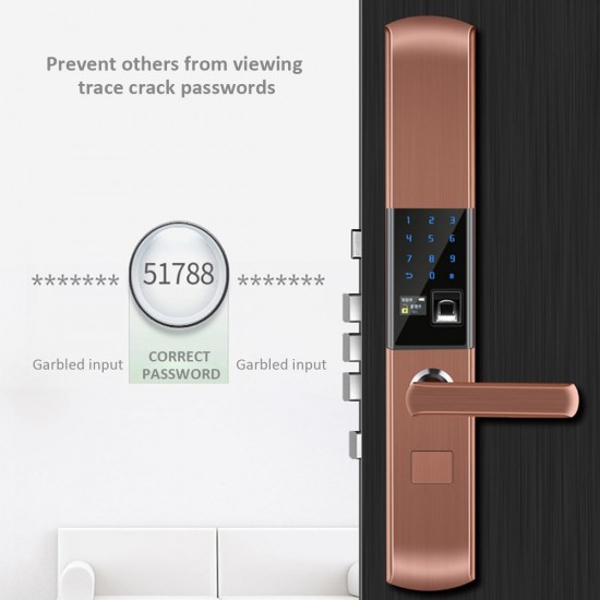 Security Electronic Smart Door Lock APP Touch Password Keypad Card Fingerprint