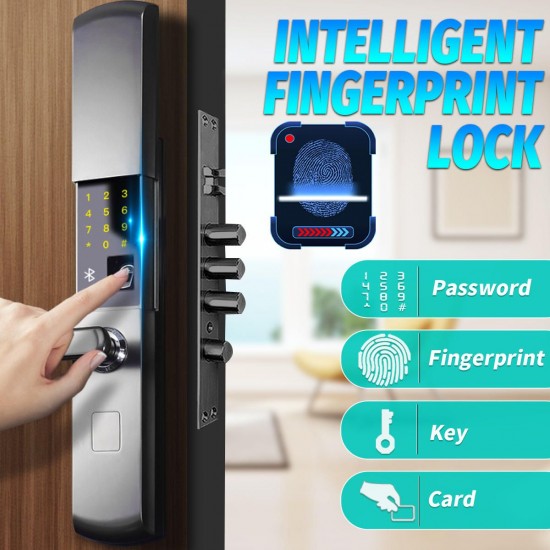 Security Electronic Smart Door Lock APP Touch Password Keypad Card Fingerprint