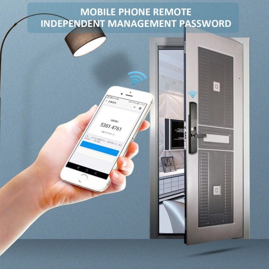 Security Electronic Smart Door Lock APP Touch Password Keypad Card Fingerprint