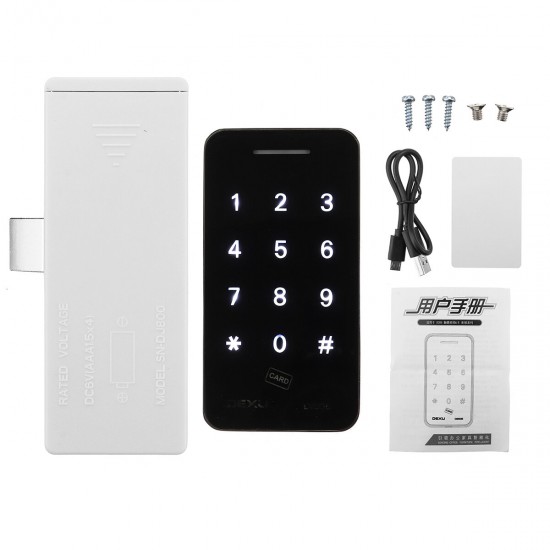 Smart Digital Electronic Door Cabinet Lock Password Press Keypad Touch Security