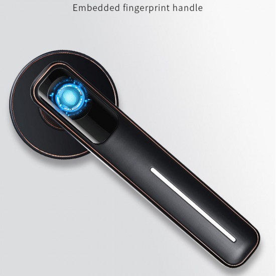 Smart Electronic Door Lock Fingerprint Intelligent Anti-theft Handle Locks Key