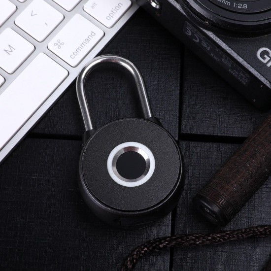 Smart Fingerprint Padlock Keyless USB Charge Lock Waterproof Door Luggage Case Security Lock