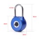 Smart Fingerprint Padlock Keyless USB Charge Lock Waterproof Door Luggage Case Security Lock