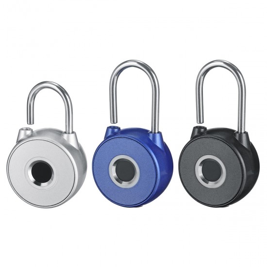 Smart Fingerprint Padlock Keyless USB Charge Lock Waterproof Door Luggage Case Security Lock