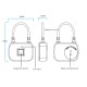 Smart Keyless Fingerprint Lock Luggage Anti-theft Security Suitcase Padlock Door