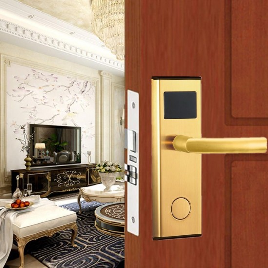 Stainless Intelligent RFID Digital Card Key Unlock Home Hotel Door Lock System