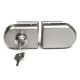 Stainless Steel 12mm Glass Door Lock Double Swing Hinged Frameless Door Lock