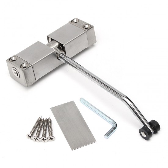 Stainless Steel Adjustable SurfacE Mounted Automatic Spring Closing Door Closer Stainless Steel Adjustable SurfacE Mounted Automatic Spring Closing Door Closer