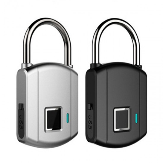 USB Smart Fingerprint Lock Anti Theft Padlock Keyless Door Luggage Case Lock USB Smart Fingerprint Lock Anti Theft Padlock Keyless Door Luggage Case Lock