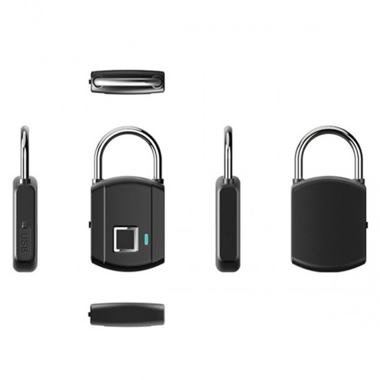 USB Smart Fingerprint Lock Anti Theft Padlock Keyless Door Luggage Case Lock USB Smart Fingerprint Lock Anti Theft Padlock Keyless Door Luggage Case Lock