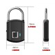 USB Smart Fingerprint Lock Anti Theft Padlock Keyless Door Luggage Case Lock