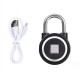 Waterproof Keyless Portable Bluetooth Smart Fingerprint Lock Padlock Anti-Theft APP Control Door Cabinet Padlock