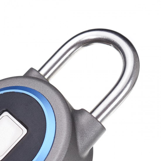 Waterproof Keyless Portable Bluetooth Smart Fingerprint Lock Padlock Anti-Theft APP Control Door Cabinet Padlock