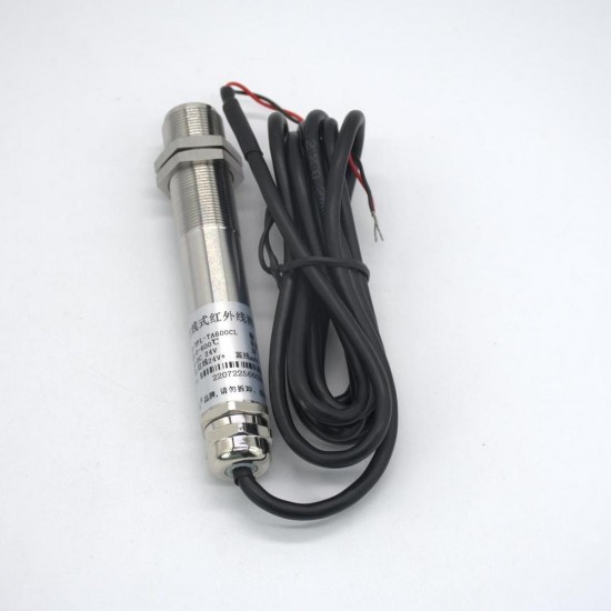 0-600°Online Infrared Temperature Sensor Temperature Measuring Probe 4-20mA Industrial Grade Infrared Contactless Transducer