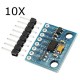10Pcs GY-291 ADXL345 3-Axis Tilt Digital Gravity Acceleration Sensor Module For 10Pcs GY-291 ADXL345 3-Axis Tilt Digital Gravity Acceleration Sensor Module For