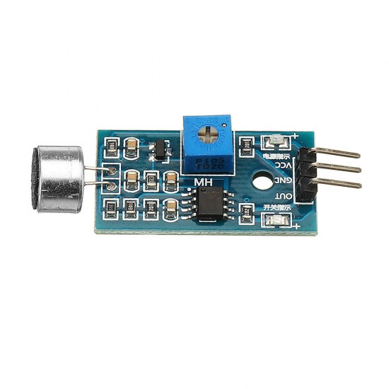 10Pcs Voice Detection Sensor Module Sound Recognition Module High Sensitivity Microphone Sensor Module DC 3.3V-5V