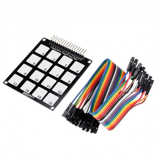 10pcs 16 Keys Capacitive Touch Key Pad Module for Arduino - products that work with official for Arduino boards