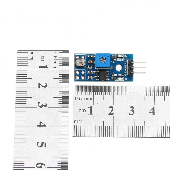 10pcs 5V/3.3V 3 Pin Photosensitive Sensor Module Light Sensing Resistor Module