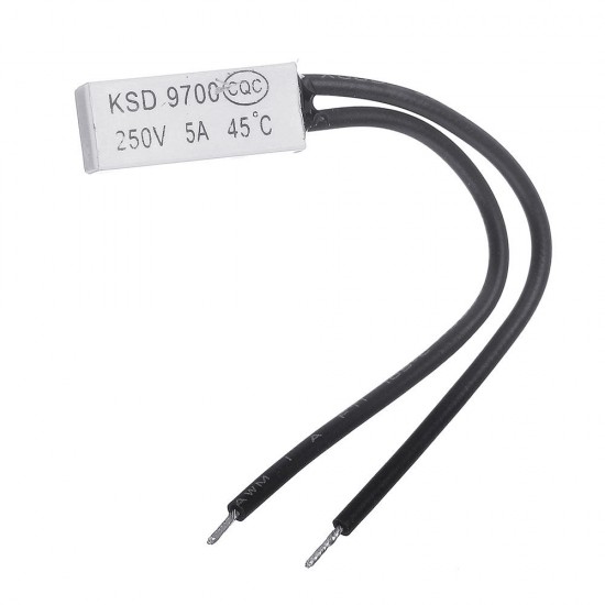10pcs Normal Open KSD9700 250V 5A 45°Plastic Thermostatic Temperature Sensor Switch NO 10pcs Normal Open KSD9700 250V 5A 45°Plastic Thermostatic Temperature Sensor Switch NO