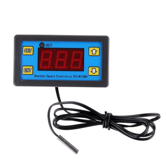 10pcs W1308H LED Microcomputer Digital Display Temperature Controller Adjustable Thermostat Intelligent Time Controller 220V