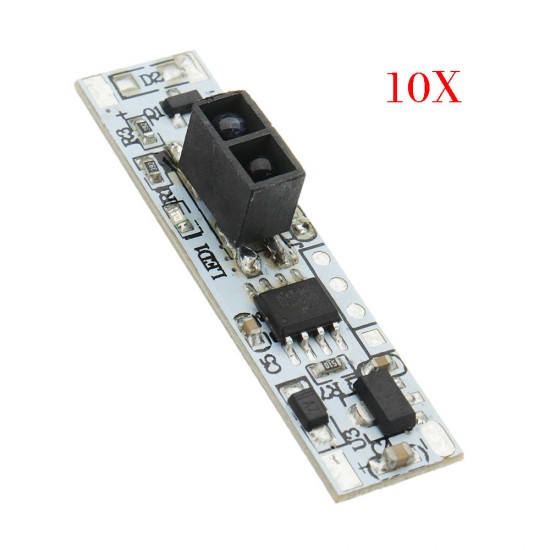 10pcs XK-GK-4010A DC 12V Non-contact Barrier Reflective Short Distance Sweep Sensor Switch One On and One Off