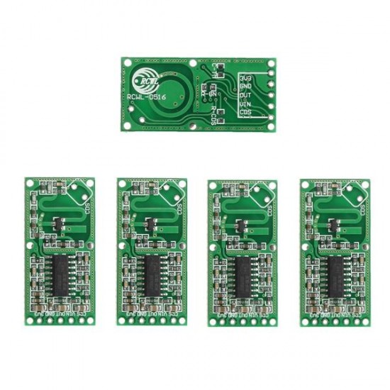 15pcs RCWL-0516 4-28V 3mA Microwave Radar Sensor Human Body Induction Switch Module Board Smart Induction Prober