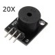 20Pcs 3.5-5.5V Standard Passive Buzzer Module 20Pcs 3.5-5.5V Standard Passive Buzzer Module