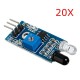 20Pcs Infrared Obstacle Avoidance Sensor Smart Car Robot 20Pcs Infrared Obstacle Avoidance Sensor Smart Car Robot