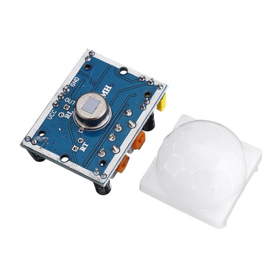 20pcs HC-SR501 Adjustable Infrared IR Pyroelectric PIR Module Motion Sensor Human Body Induction Detector With Bracket