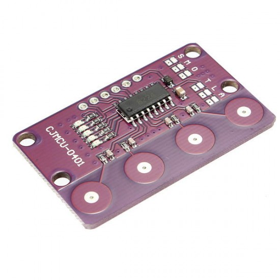 3Pcs -0401 4-bit Button Capacitive Touch Proximity Sensor With Self-locking Function Module