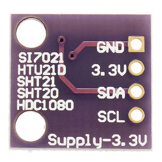 3Pcs GY-213V-SI7021 Si7021 3.3V High Precision Humidity Sensor with I2C Interface 3Pcs GY-213V-SI7021 Si7021 3.3V High Precision Humidity Sensor with I2C Interface