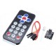 3Pcs Infrared IR Receiver Module Wireless Remote Controller Kit