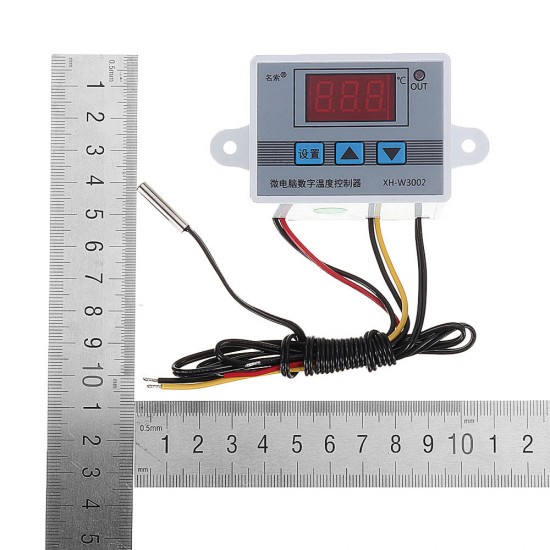 3pcs 220V XH-W3002 Micro Digital Thermostat High Precision Temperature Control Switch Heating and Cooling Accuracy 0.1