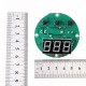 3pcs 24V XH-W1818 High Precision Microcomputer Temperature Controller Circular Digital Display Embedded Thermostat