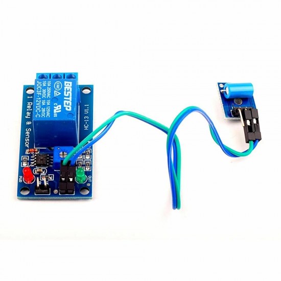 3pcs 5V Normally Closed Vibration Sensor Module Plus Relay Module 2-in-1 Module AlTriggered Vibration Module