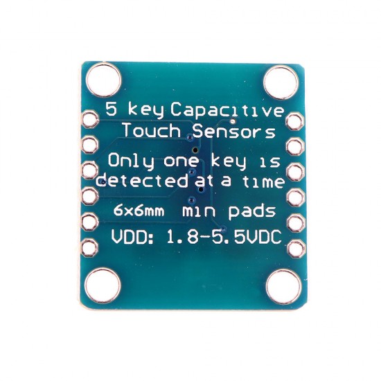 3pcs AT42QT1070 5-Pad 5 Key Capacitive Touch Screen Sensor Module Board DC 1.8 to 5.5V Power For Standalone Mode