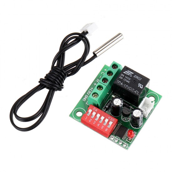 3pcs Digital Temperature Control Switch Adjustable Thermostat Temperature Switch 12V Cooling Controller W1701