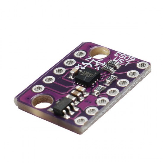 3pcs GY-LSM6DS3 1.71-5V 3 Axis Accelerometer 3 Axis Gyroscope Sensor 6 Axis Inertial Breakout Board Tilt Angle Module Embedded Temperature Sensor SPI/I2C Serial Interface Low Power Consumption