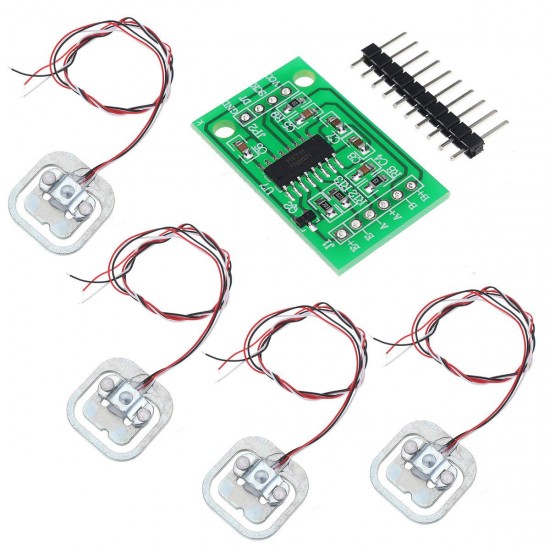 4pcs DIY 50KG Body Load Cell Weight Strain Sensor Resistance With HX711 AD Module 4pcs DIY 50KG Body Load Cell Weight Strain Sensor Resistance With HX711 AD Module