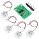 4pcs DIY 50KG Body Load Cell Weight Strain Sensor Resistance With HX711 AD Module