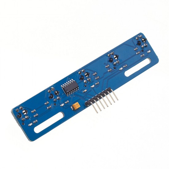 5 Channel Infrared Reflective PIR Sensor Module TCRT5000 5 Way/Road IR Photoelectric Switch Barrier Line Track Module 5 Channel Infrared Reflective PIR Sensor Module TCRT5000 5 Way/Road IR Photoelectric Switch Barrier Line Track Module