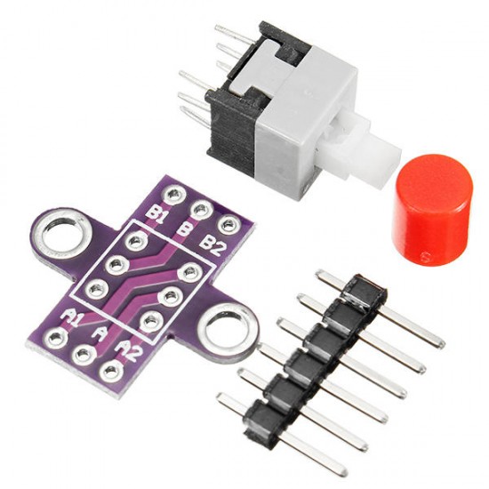 5Pcs -010 With Lock Button Self-locking Switch Double Row Switch