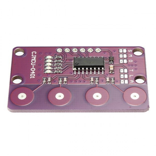 5Pcs -0401 4-bit Button Capacitive Touch Proximity Sensor With Self-locking Function For 5Pcs -0401 4-bit Button Capacitive Touch Proximity Sensor With Self-locking Function For