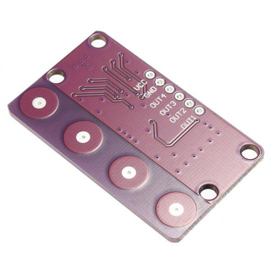 5Pcs -0401 4-bit Button Capacitive Touch Proximity Sensor With Self-locking Function For