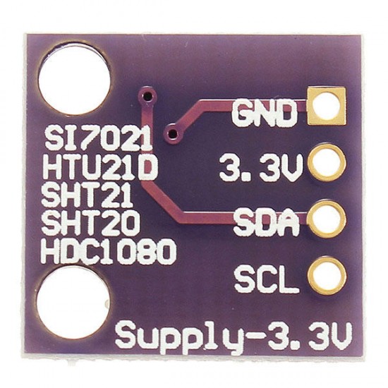 5Pcs GY-213V-SI7021 Si7021 3.3V High Precision Humidity Sensor with I2C Interface