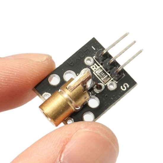 5Pcs KY-008 5V 3pin 650nm Transmitter Dot Diode Copper Head Red Laser Module PIC DIY 5Pcs KY-008 5V 3pin 650nm Transmitter Dot Diode Copper Head Red Laser Module PIC DIY