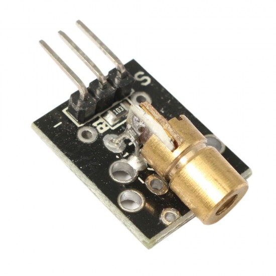 5Pcs KY-008 5V 3pin 650nm Transmitter Dot Diode Copper Head Red Laser Module PIC DIY
