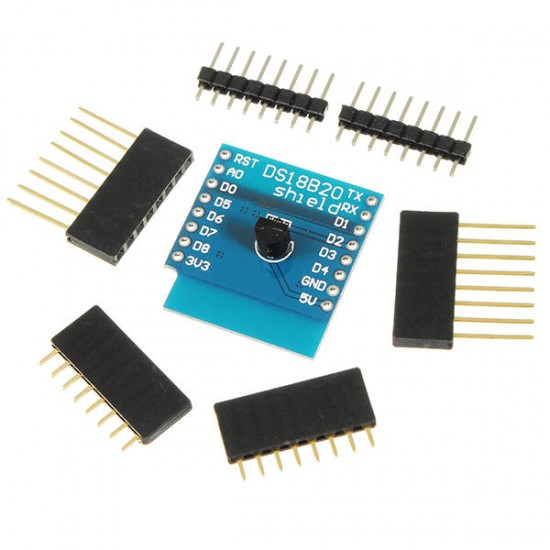 5Pcs DS18B20 Module For D1 Mini DS18B20 Temperature Measurement Sensor Module