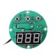 5pcs 110-220V XH-W1818 High Precision Microcomputer Temperature Controller Circular Digital Display Embedded Thermostat